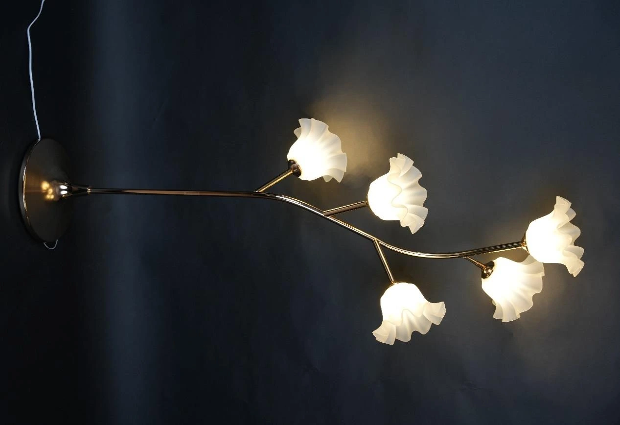 Hanging Floral Light On Stand x5